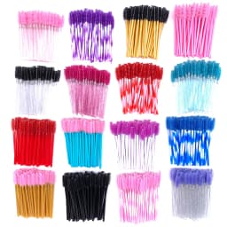 50/10 PCS/Pack Disposable Eyelash Swab Mini Individual Lash Applicators Mascara Brush Eyelashes Extension For Maquillaje Makeup