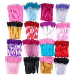 50/10 PCS/Pack Disposable Eyelash Swab Mini Individual Lash Applicators Mascara Brush Eyelashes Extension For Maquillaje Makeup