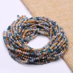New Color Morgan Jades 2mm Crystal Rondelle Faceted Crystal Glass Beads Round Loose Spacer Beads for Jewelry Making DIY