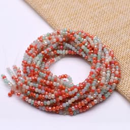 New Color Morgan Jades 2mm Crystal Rondelle Faceted Crystal Glass Beads Round Loose Spacer Beads for Jewelry Making DIY