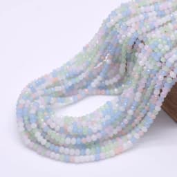 New Color Morgan Jades 2mm Crystal Rondelle Faceted Crystal Glass Beads Round Loose Spacer Beads for Jewelry Making DIY