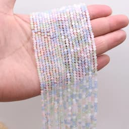 New Color Morgan Jades 2mm Crystal Rondelle Faceted Crystal Glass Beads Round Loose Spacer Beads for Jewelry Making DIY