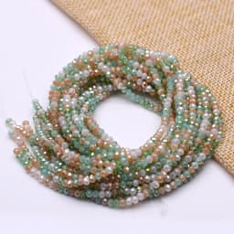 New Color Morgan Jades 2mm Crystal Rondelle Faceted Crystal Glass Beads Round Loose Spacer Beads for Jewelry Making DIY