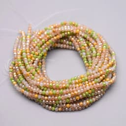 New Color Morgan Jades 2mm Crystal Rondelle Faceted Crystal Glass Beads Round Loose Spacer Beads for Jewelry Making DIY