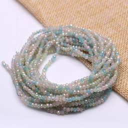 New Color Morgan Jades 2mm Crystal Rondelle Faceted Crystal Glass Beads Round Loose Spacer Beads for Jewelry Making DIY