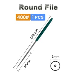 150-600# 3*140mm Diamond Files for Metal Jeweler Stone Polishing Wood Carving Craft Double-cut Plating Needle File Hand Tools