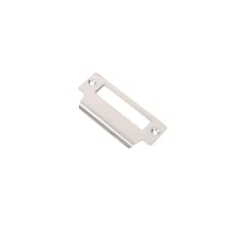 4 Inch Stainless Steel Plated Strike Plate for Wood / Metal Door Jamb, Latch Strike Door Reinforcement Plate Hasp Latch Lock