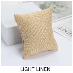 5 Colors Beige Black Grey Fabric Pillow For Watch Bangle Bracelet Display Holder Gift Jewelry Cushion DIY Accessories Wholesale
