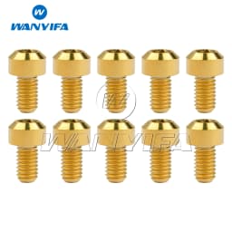 Wanyifa Titanium Bolt M6x10/15/20/25/30/35/40/45/50/60/65/70/80mm T30 Torx Head Screws for Bicycle Motorcycle 4/10PCS