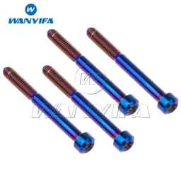 Wanyifa Titanium Bolt M6x10/15/20/25/30/35/40/45/50/60/65/70/80mm T30 Torx Head Screws for Bicycle Motorcycle 4/10PCS