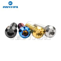 Wanyifa Titanium Bolt M6x10/15/20/25/30/35/40/45/50/60/65/70/80mm T30 Torx Head Screws for Bicycle Motorcycle 4/10PCS