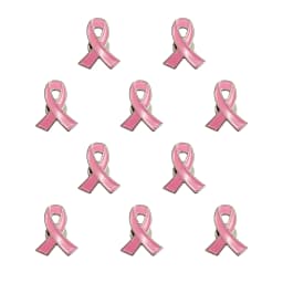 5/10/50/100pcs Breast Cancer Awareness Pins for Women, Pink Brooch Decorations Charity Public Social Event Badge Bulk