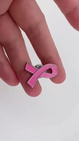 5/10/50/100pcs Breast Cancer Awareness Pins for Women, Pink Brooch Decorations Charity Public Social Event Badge Bulk