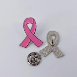 5/10/50/100pcs Breast Cancer Awareness Pins for Women, Pink Brooch Decorations Charity Public Social Event Badge Bulk