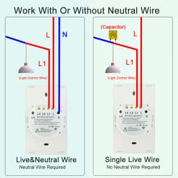 Tuya WiFi Touch Wall Smart Switch 1/2/3 Gang Light Switch Without Neutral Line Smart Life APP Control Support Alexa Google Home