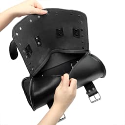 Motorcycle Bag Moto Backpack Saddle Bag PU Leather Motor Luggage Storage Pouch Tank Bag Holder Motorbike Accessories Universal