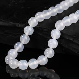 7A Top Quality Natural White Agate Beads Round Loose Spacer Onyx Bead For Jewelry Making DIY Charm Bracelets Necklace Accessory