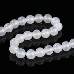 7A Top Quality Natural White Agate Beads Round Loose Spacer Onyx Bead For Jewelry Making DIY Charm Bracelets Necklace Accessory