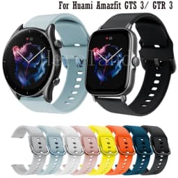 Watchband Silicone For Amazfit GTR mini/GTR 4 3 Pro 2/Amazfit GTS 4 3 2 2e Strap Smart Wristbands Bracelet 20mm 22mm Watchstrap