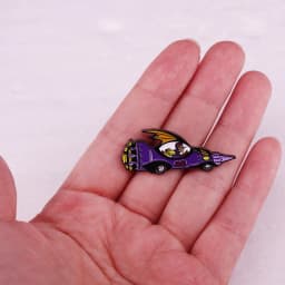 Wacky Races Lapel Pins Anime Figure Cartoon Crazy Cars mini Badge Purple Brooch Jewelry Ornament Kids Friends Gifts