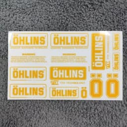 Motorcycle Shock Absorber Sunscreen Transparent Decorative Decal Shock Absorber Waterproof for Ohlins Sticker Logo