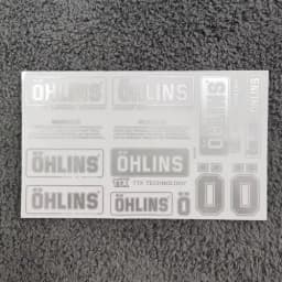 Motorcycle Shock Absorber Sunscreen Transparent Decorative Decal Shock Absorber Waterproof for Ohlins Sticker Logo