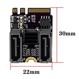 M2 To NGFF 2 Ports SATA 3.0 Expansion Riser Card KEY A + E WIFI M.2 To SSD SATA Hard Disk Adapter Card Driver Installation