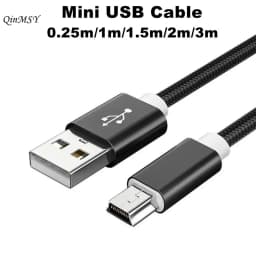 3M 1M 0.25M Mini USB 5 pin Cable Mini USB to USB Fast Data Charger Short Cable for MP3 MP4 Player Car DVR GPS Digital Camera HDD