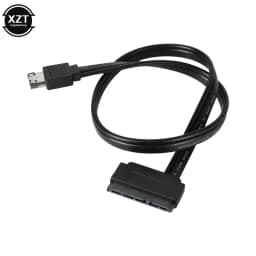 5V 50cm ESATA to SATA7+15 Pin Hard Disk Data Cable ESATA USB to Sata 22Pin Connection Adpter Cable