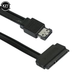 5V 50cm ESATA to SATA7+15 Pin Hard Disk Data Cable ESATA USB to Sata 22Pin Connection Adpter Cable