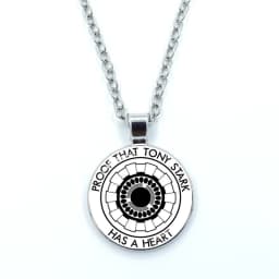 New Arrival Necklace Jewelry Proof That Tony Stark Has A Heart Glass Cabochon Pendant Chain Necklace Men Women Birthday Gift