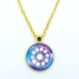 New Arrival Necklace Jewelry Proof That Tony Stark Has A Heart Glass Cabochon Pendant Chain Necklace Men Women Birthday Gift