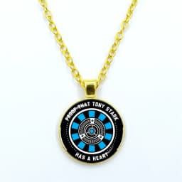 New Arrival Necklace Jewelry Proof That Tony Stark Has A Heart Glass Cabochon Pendant Chain Necklace Men Women Birthday Gift