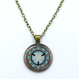 New Arrival Necklace Jewelry Proof That Tony Stark Has A Heart Glass Cabochon Pendant Chain Necklace Men Women Birthday Gift