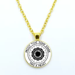 New Arrival Necklace Jewelry Proof That Tony Stark Has A Heart Glass Cabochon Pendant Chain Necklace Men Women Birthday Gift