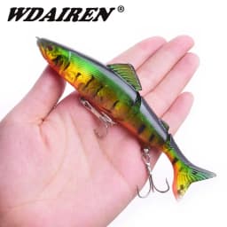 1 Pc Joint Bait Swimbait Wobbler Fishing Lure 13cm 18g Artificial Hard Bait Minnow Crankbait for Bass Perch Carp Fishing Tackle