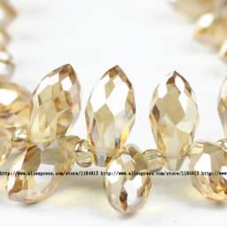 6*12mm 50pcs Briolette Pendant Waterdrop Austrian crystal beads Teardrop glass beads for jewelry making bracelet DIY Accessories