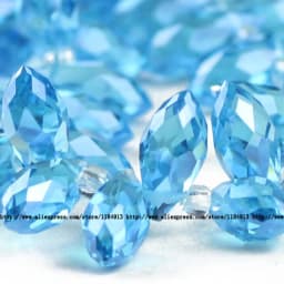 6*12mm 50pcs Briolette Pendant Waterdrop Austrian crystal beads Teardrop glass beads for jewelry making bracelet DIY Accessories