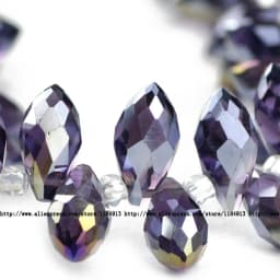 6*12mm 50pcs Briolette Pendant Waterdrop Austrian crystal beads Teardrop glass beads for jewelry making bracelet DIY Accessories