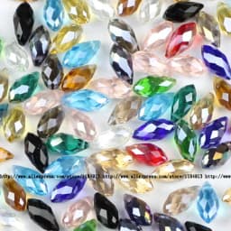 6*12mm 50pcs Briolette Pendant Waterdrop Austrian crystal beads Teardrop glass beads for jewelry making bracelet DIY Accessories