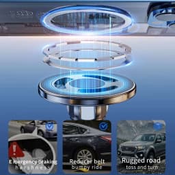 Magnetic Car Phone Holder Alloy 360 Rotation Foldable Phone Stand for Iphone 14 13 12 11 Pro Max Samsung S23 Xiaomi In Car Mount