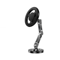 Magnetic Car Phone Holder Alloy 360 Rotation Foldable Phone Stand for Iphone 14 13 12 11 Pro Max Samsung S23 Xiaomi In Car Mount