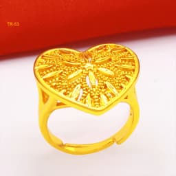 ANIID Ethiopia Dubai Flower Gold Color Arab Rings Resizable For Women Wedding Jewelry African Party Gift Nigerian Jewellery