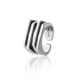 PANJBJ 925 Sterling Silve Multilayer Irregular Geometric Ring for Women Simple Charm Retro Jewelry Gift Dropshipping