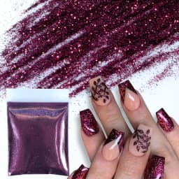 10g Sparkling Gold Silver Glitter Powder Nail Decoration Chrome Pigment 0.2mm Loose Sequins Birthday Party Nails Art Accessories