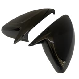 Rear View Mirror Cover For Volkswagen For VW Polo Mk6 AW GTI 2018-2021 OX Horn Car Caps Shell Trim Carbon Fiber Look Exterior