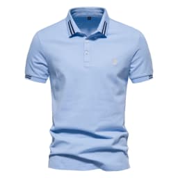 AIOPEON Brand 100% Cotton Men's Polo Shirts Casual Solid Color Short Sleeve Polo Shirts for Men New Summer Desinger Clothing Men