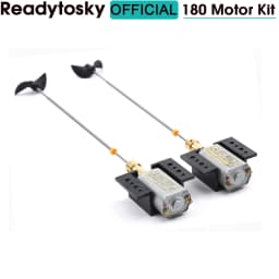 180 Motors Strong Magnetic Motor 5A X2 Brushed ESC 3V-9V Kit 15cm Drive Shaft+CW CCW D30 Propeller+2~2mm Couplings for RC Boats