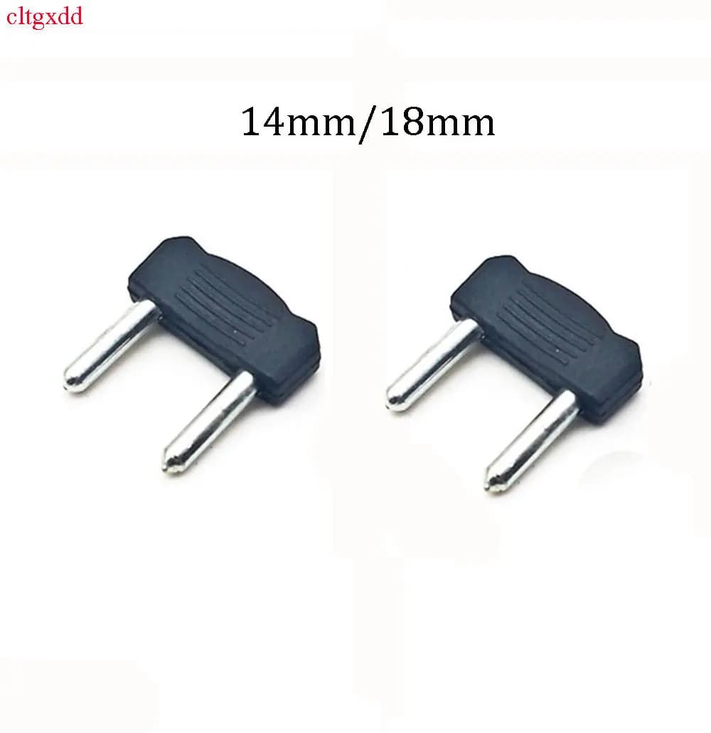 10PCS 3mm Short Circuit Plug RCA Audio and Video Wiring Board Banana Plug 14mm 18mm Spacing 2-Pin Connection Plug