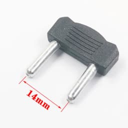 10PCS 3mm Short Circuit Plug RCA Audio and Video Wiring Board Banana Plug 14mm 18mm Spacing 2-Pin Connection Plug